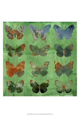 Butterflies on Green