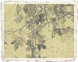 Embellished Grey Leaves II