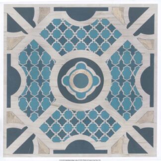 Embellished Indigo Lattice II