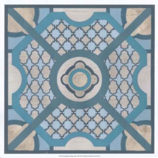 Embellished Indigo Lattice VIII