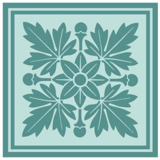 Tonal Woodblock in Blue I