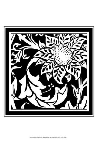 Printed Graphic Floral Motif II
