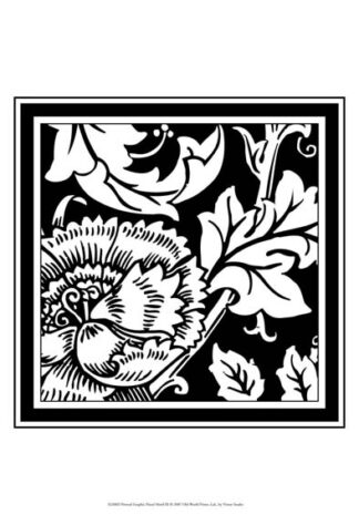 Printed Graphic Floral Motif III