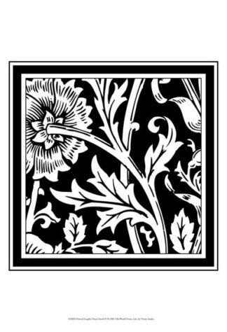 Printed Graphic Floral Motif IV
