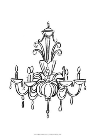 Graphic Chandelier II