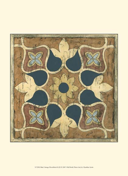 Mini Vintage Woodblock II