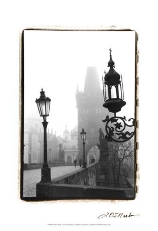 Charles Bridge in Morning Fog I