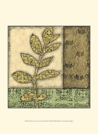 Sm Green Leaves & Patterns III (P)