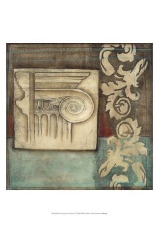 Damask Tapestry with Capital I