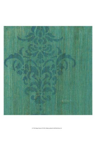 Verdigris Damask I