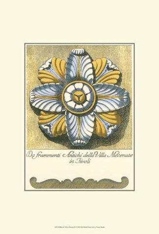 Blue & Yellow Rosette II