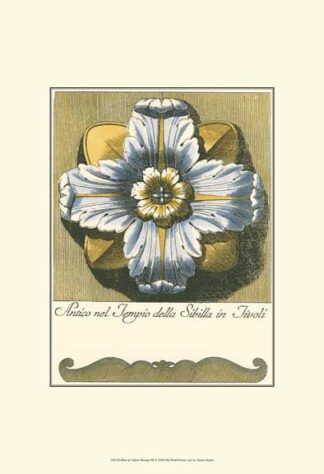 Blue & Yellow Rosette III