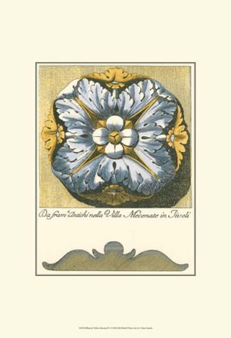 Blue & Yellow Rosette IV