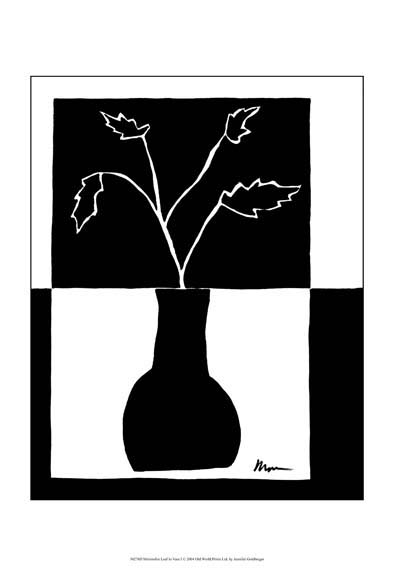 Minimalist Leaf in Vase I