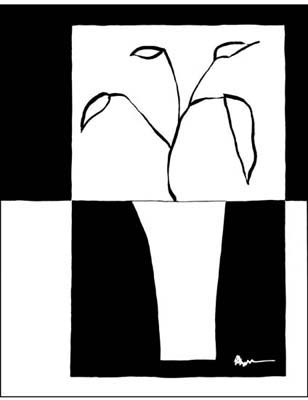 Minimalist Leaf in Vase II