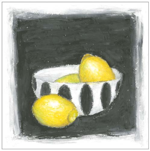 Lemons in Bowl