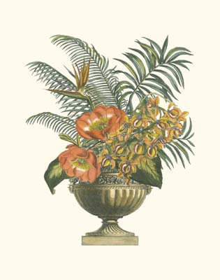 Exotic Flowers in Urn (P) II