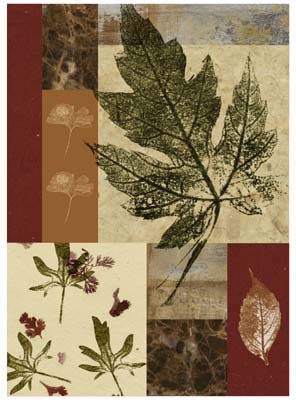 Leaf Print Collage (U) III
