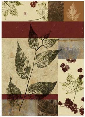 Leaf Print Collage (U) IV