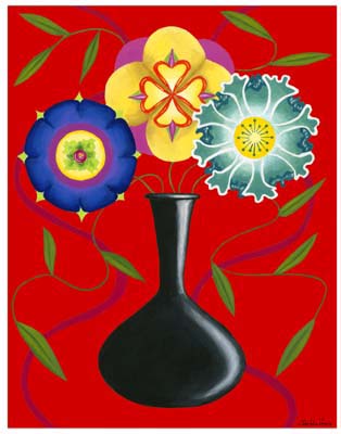 Riki's Stylized Flowers I