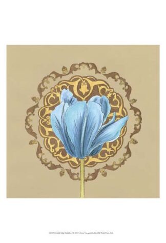Gilded Tulip Medallion I