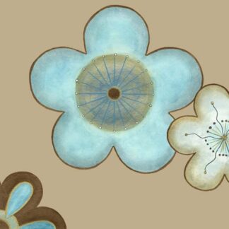 Small Pop Blossoms in Blue II