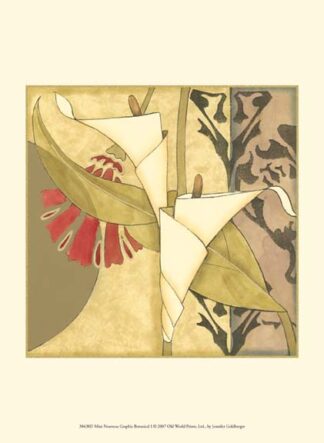 Mini Nouveau Graphic Botanical I