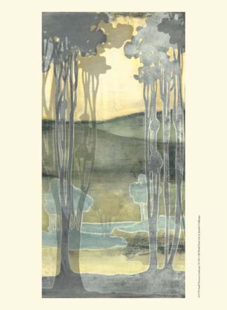 Small Nouveau Landscape I