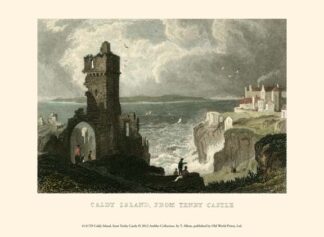 Caldy Island, from Tenby Castle