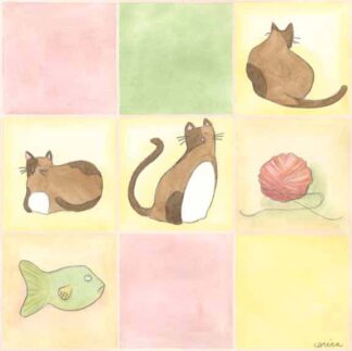 Tic-tac Cats in Pink