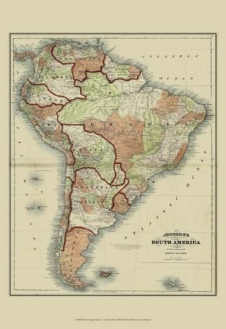 Small Antique Map of S. America (P)