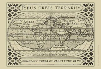 Vintage Map on Khaki II