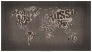 Old Fashion World Map