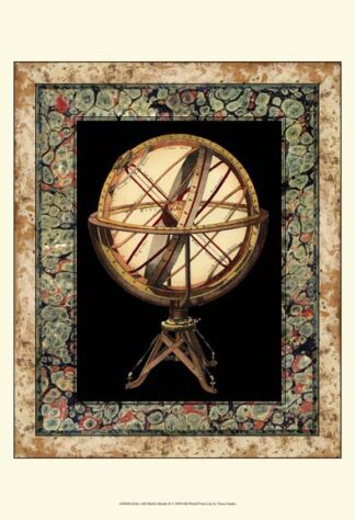 Globe with Marble Border II