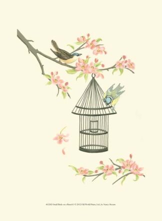 Small Birds on a Branch I