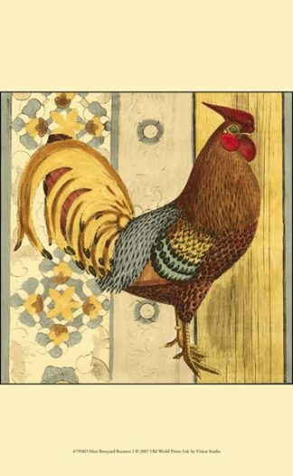 Mini Barnyard Roosters I