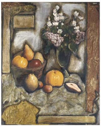 Collage on Art Paper w/Gold I