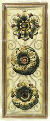 Crackled Classic Rosette Panel II