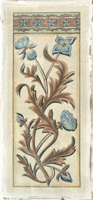 Crackled Italianate Panel in Blue II