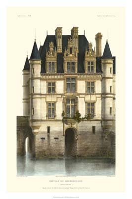 French Chateaux in Blue I