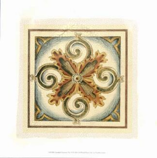Crackled Cloisonne Tile VI