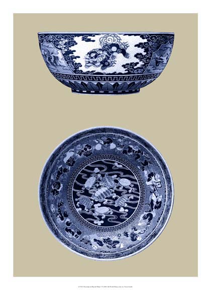 Porcelain in Blue and White I