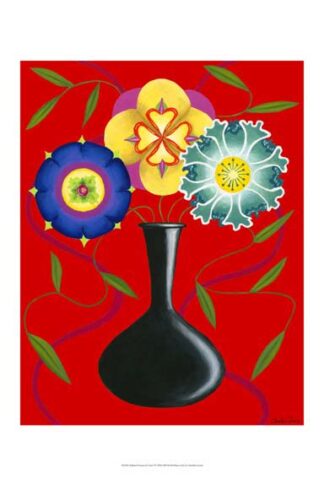 Stylized Flowers in Vase I