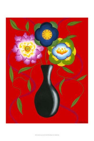 Stylized Flowers in Vase II