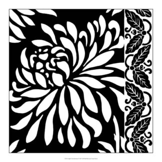 Graphic Chrysanthemums I