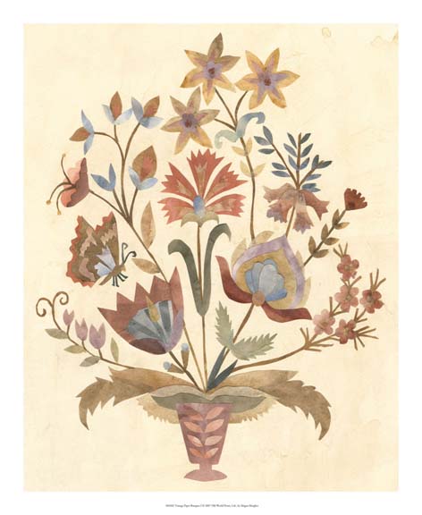 Vintage Paper Bouquet I