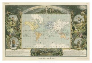 1885 Planisphere of the World