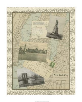 Vintage Map of New York