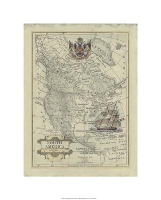 Antique Map of North America