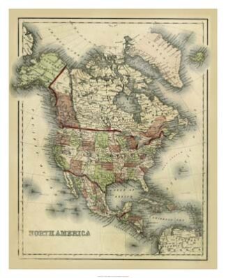 Antique Map of North America